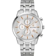 Bulova 96B411 Sutton Chronograph Mens Watch 41mm 3ATM