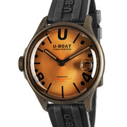 U-Boat 9546 Darkmoon Brown Vintage Mens Watch 44mm 5ATM