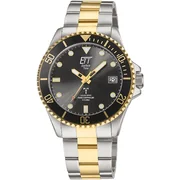 ETT EGS-11606-25M Professional Solar Radio Controlled Mens Watch 44mm 20ATM