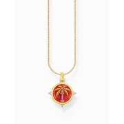Thomas Sabo KE2204-471-7-L45V Gold-plated necklace w. palm pendant 