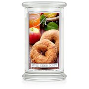 Kringle Candle Apple Cider Donut velika dišeča sveča z 2 stenjema (624 g)