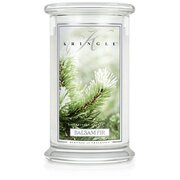 Kringle Candle Balsam Fir velika dišeča sveča z 2 stenjema (624 g)