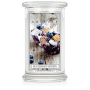 Kringle Candle Blueberry Muffin velika dišeča sveča z 2 stenjema (624 g)