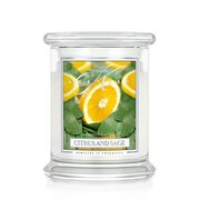 Kringle Candle CITRUS & SAGE dišeča sveča medium 2-wick (411 g)