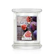 Kringle Candle Oak & Fig dišeča sveča medium 2-wick (411 g)