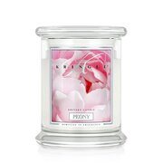 Kringle Candle Peony dišeča sveča medium 2-wick (411 g)