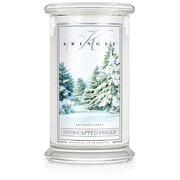 Kringle Candle Snow Capped Fraser velika dišeča sveča z 2 stenjema (624 g)