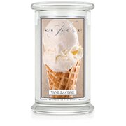 Kringle Candle Vanilla Cone velika dišeča sveča z 2 stenjema (624 g)