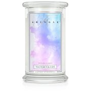 Kringle Candle Watercolors velika dišeča sveča z 2 stenjema (624 g)