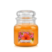 Country Candle Sunshine & Daisies dišeča sveča srednja 2 stenja (453 g)