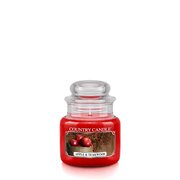 Country Candle Apple & Teakwood dišeča sveča mini 1 stenj (104 g)