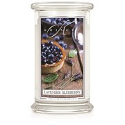 Kringle Candle Lavender Blueberry velika dišeča sveča z 2 stenjema (624 g)
