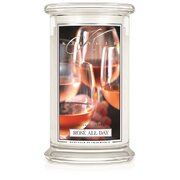 Kringle Candle Rose All Day velika dišeča sveča z 2 stenjema (624 g)