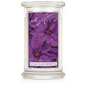 Velika dišeča sveča Kringle Candle Sugar Plum Poinsettia z 2 stenjema (624 g)