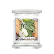 Kringle Candle Crisp Apple & Sage dišeča sveča srednja 2 stenja (411 g)