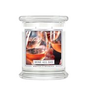 Kringle Candle Rose All Day dišeča sveča srednja 2 stenja (411 g)