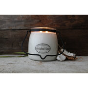 MILKHOUSE CANDLE Dišeča sveča White Driftwood & Coconut BUTTER JAR 2 stenja (454 g)