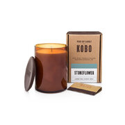 KOBO Woodblock Candle dišeča sveča Stoneflower (15 oz / 425 g)
