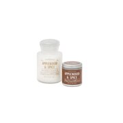 Paddywax FARMHOUSE 8 OZ BELO STEKLO Z RDEČO NALEPKO JABOLČNI LES IN ZAČIMBE