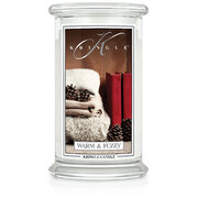 Kringle Candle Warm & Fuzzy velika dišeča sveča z 2 stenjema (624 g)