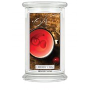 Kringle Candle Cherry Chai velika dišeča sveča z 2 stenjema (624 g)