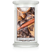 Kringle Candle Christmas Cookie Dough velika dišeča sveča z 2 stenjema (624 g)