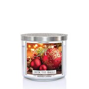 Dišeča sveča s 3 stenji Kringle Candle Deck the Halls 411 g
