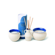 Paddywax SANTORINI krema - Cliff & Hinoki Wood dišeča sveča 13 oz / 368 g