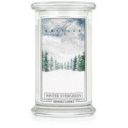 Kringle Candle Winter Evergreen dišeča sveča velika 2 stenja (624 g)