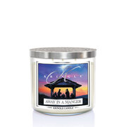 Kringle Candle TUMBLER Away in a Manger dišeča sveča s 3 stenji (411 g)