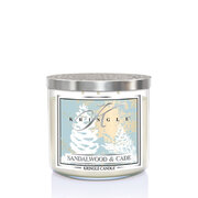 Dišeča sveča s 3 stenji Kringle Candle TUMBLER Sandalwood & Cade (411 g)