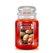 Country Candle Apple Cinnamon Muffin velika 2 stenjeva dišeča sveča (652 g)