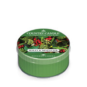 Dišeča sveča Country Candle Holly & Mistletoe (42g)