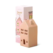 Paddywax Incense Holiday Village Ceramic Pink Townhouse - hiša za 20 dišečih stožcev - Persimmon Chestnut