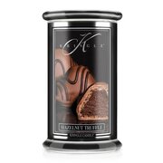 Velika dišeča sveča z 2 stenjema Kringle Candle Reserve Hazelnut Truffle (624 g)