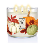 Dišeča sveča Kringle Candle TUMBLER Salted Maple Pumpkin 3-wick (411 g)