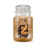 Country Candle Almond Butter Cookies velika dišeča sveča z 2 stenjem (737 g)