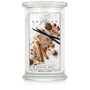 Kringle Candle Frosted Spice velika dišeča sveča z 2 stenjema (624 g)