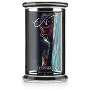 Kringle Candle Halloween Carnage velika dišeča sveča z 2 stenjema (624 g)