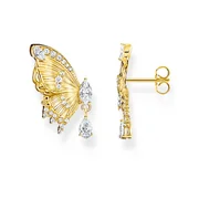 Thomas Sabo H2328-414-14 Ohrstecker butterfly mit Steinen vergoldet Damen