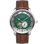 Zeppelin 8566-2 Mens Watch Friedrichshafen Open Heart Automatic 40mm 5ATM 