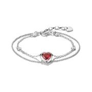 Thomas Sabo A2222-051-10-L19V Bracelet Double row with heart Elyndra Silver