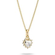 Thomas Sabo KE2386-M01-14-L45V Necklace with Heart-Cut Design for Women, Adjustable