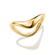 Thomas Sabo TR2544-M01-39-56 Wave-Shaped Ring for Women, Gold-Plated
