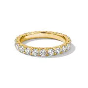 Thomas Sabo TR2467-M01-14-54 Eternity Ring with White Cubic Zirconia for Women, Gold-Plated