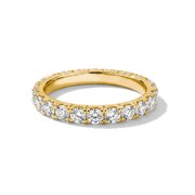Thomas Sabo TR2467-M01-14-56 Eternity Ring with White Cubic Zirconia for Women, Gold-Plated