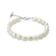 Thomas Sabo A2235-082-14-L19V Pearl Bracelet, Adjustable