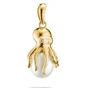 Thomas Sabo PE1010-M01-14 Octopus Pendant with Pearl Gold-Plated Women