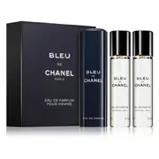 Chanel Bleu de Chanel Perfume Parfumska voda 3x20ml (1x refillable + 2x refill)