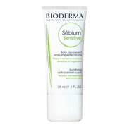 Hydratačný upokojujúci krém pre pleť vysušenú a podráždenú liečbou akné Sébium Sensitiv e (Soothing Anti-Blemish Care ) 30 ml